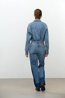 STRAIGHT CUT MID RISE JEANS ZW COLLECTION