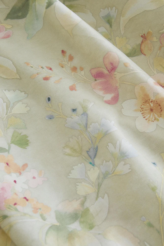 DRAP DE DESSUS IMPRIMÉ FLORAL