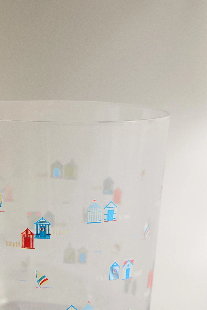 VERRE VERRE RECYCLABLE MOTIF