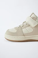 STRAP HIGH-TOP SNEAKERS