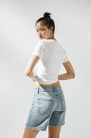 BERMUDA EN JEAN TRF TAILLE MOYENNE