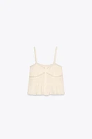EMBROIDERED LACE TOP