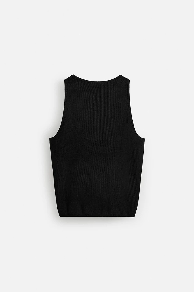 KNIT TANK TOP
