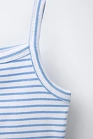 STRIPED RIB TOP