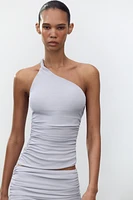 TOP HALTER ASYMÉTRIQUE