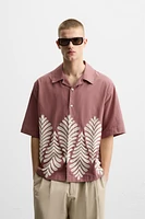 SHIRT WITH CONTRASTING EMBROIDERY