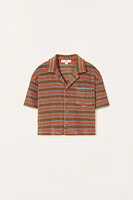 CHEMISE POLO EN TISSU ÉPONGE À RAYURES ÉDITION LIMITÉE