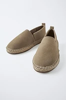 LEATHER ESPADRILLES