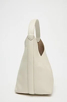 GRAINED LEATHER BUCKET BAG