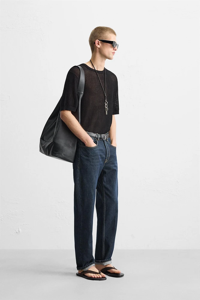 OPEN KNIT T-SHIRT