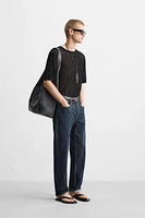 OPEN KNIT T-SHIRT