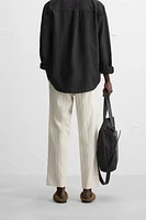 PANTALON EN JACQUARD À RAYURES