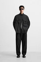 FLOWY UTILITY POCKET SHIRT