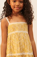 LIMITED EDITION SCHIFFLI FLORAL DRESS