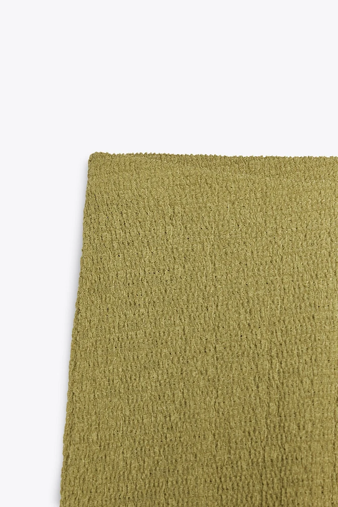 PANTALON FLARE À TEXTURE