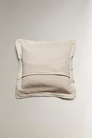 HOUSSE DE COUSSIN ENFANT CARREAUX