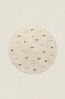 CHILDREN’S MULTICOLORED EMBROIDERED DIAMOND RUG