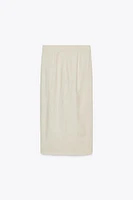 BUCKLE MIDI SKIRT