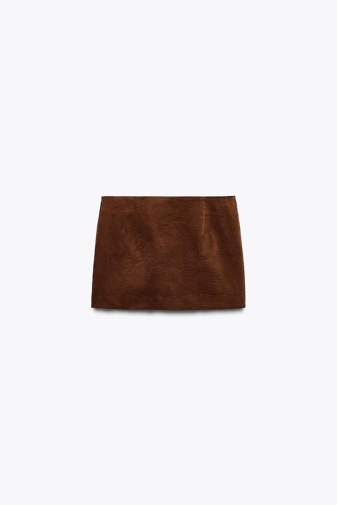 MINI JUPE EN VELOURS