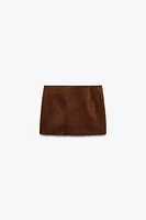 MINI JUPE EN VELOURS