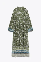PRINTED MIDI DRESS