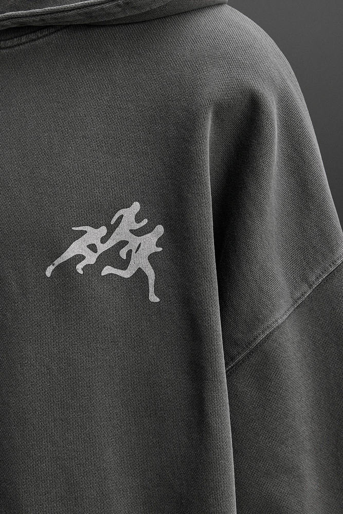 SWEAT À CAPUCHE IMPRIMÉ
