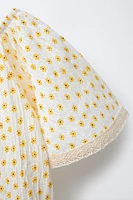 LACE PRINT T-SHIRT