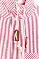 STRIPED HIGH NECK SHIRT