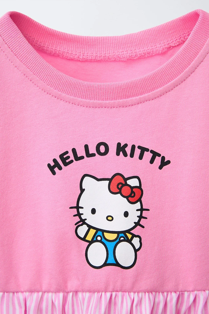 HELLO KITTY © SANRIO STRIPED COMBINATION T-SHIRT