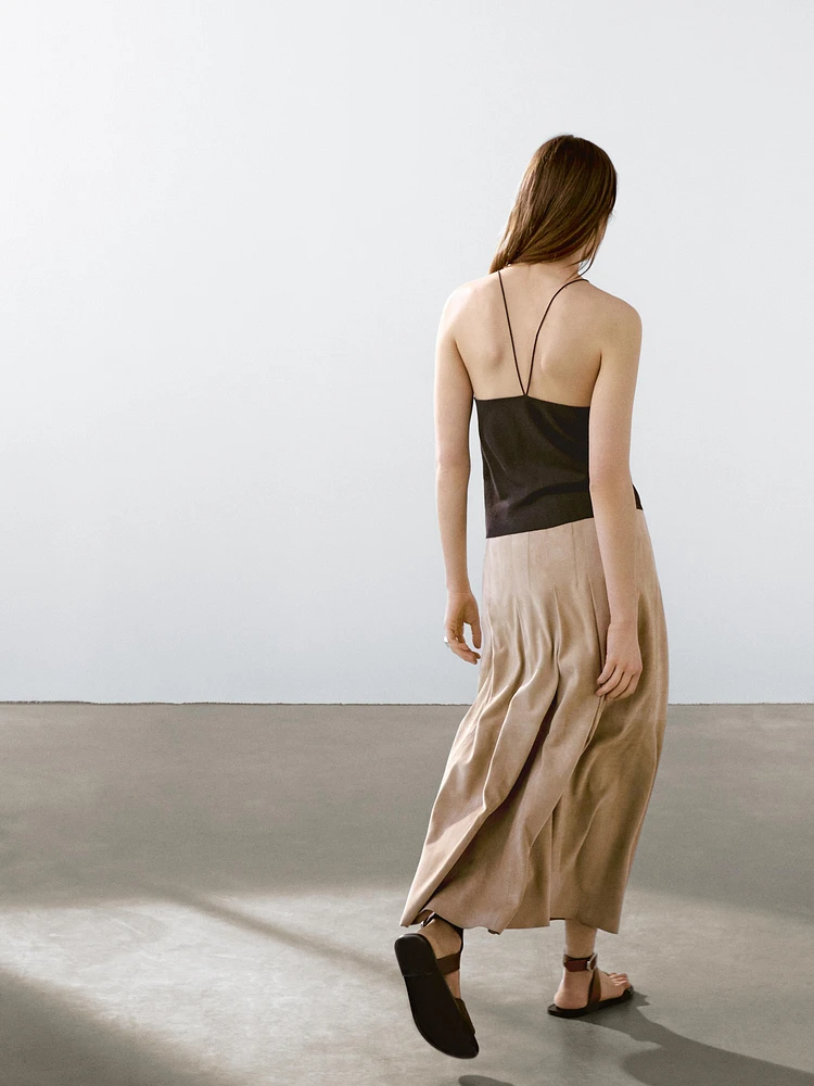 Textured strappy top