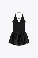 COMBINATION HALTER DRESS