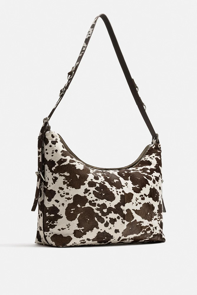 SAC SHOPPER EN CUIR À IMPRIMÉ ANIMALIER