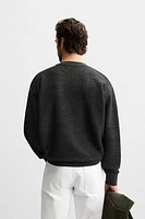 DIAGONAL TEXTURED SWEATSHIRT