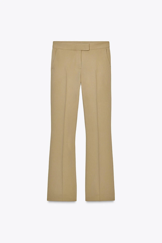 FLARED HIGH WAIST PANTS