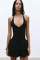 COMBINATION HALTER DRESS