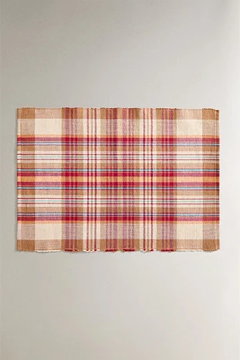 SET OF CHECK COTTON PLACEMATS (SET 2)