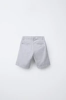 BERMUDA STYLE CHINO CONTENANT DU LIN