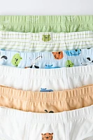 2-6 ANS/ LOT DE SIX SLIPS ANIMAUX