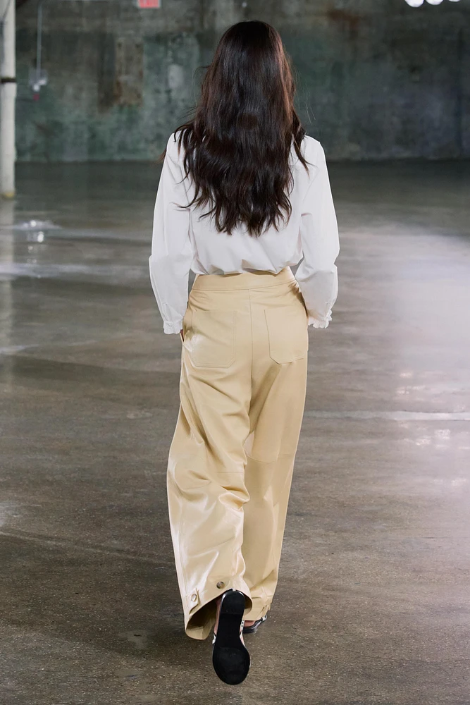 100% LEATHER BALLOON PANTS ZW COLLECTION