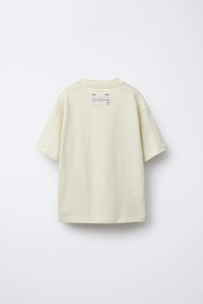 PLAIN T-SHIRT WITH LABEL