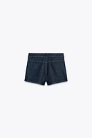 DENIM TRF MINI SHORTS