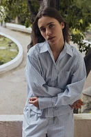 CHEMISE STYLE PYJAMA À RAYURES