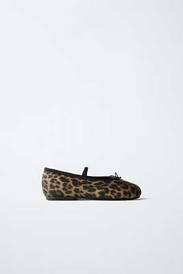 ANIMAL PRINT BALLET FLATS