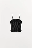 PLEATED STRAPPY TOP