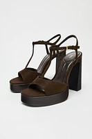 STRAPPY HEELED SANDALS