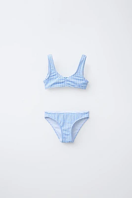 AGES 6-14/ GINGHAM BIKINI