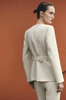 WIDE BELT BLAZER
