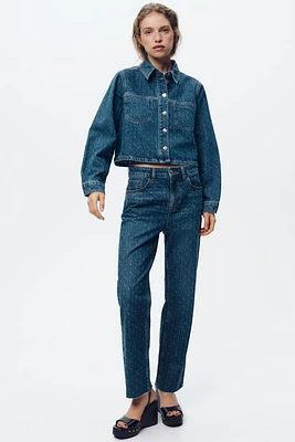 Z1975 HIGH-WAISTED STRAIGHT ANKLE JEANS