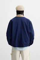 CONTRAST COLLAR JACKET