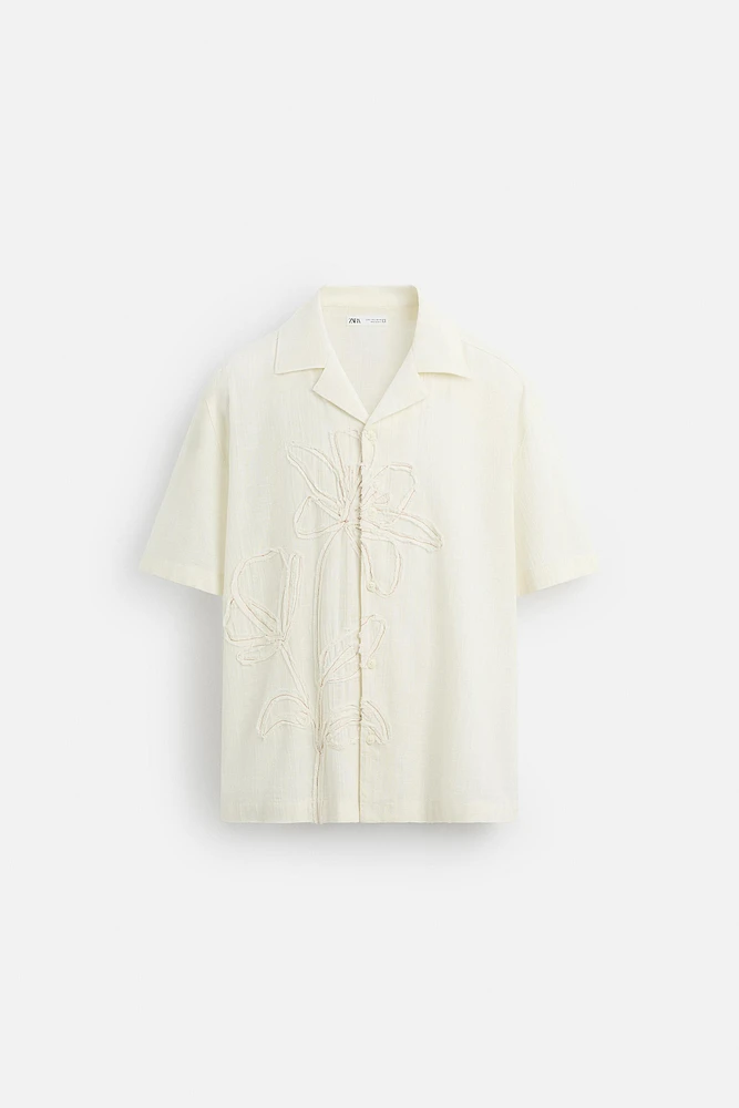 FLORAL EMBROIDERED SHIRT